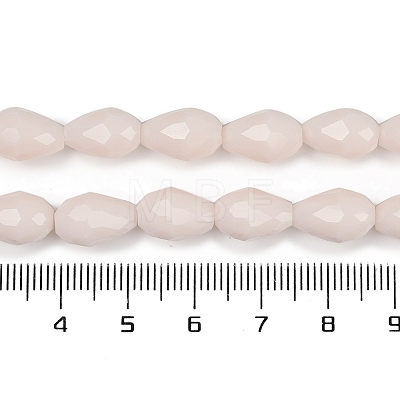 Opaque Solid Color Imitation Jade Beads Strands GLAA-N005-P8mm-D08-1