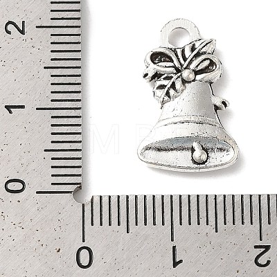 Tibetan Style Alloy Small Bell Pendants TIBEP-R343-02AS-LF-1