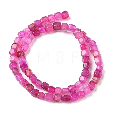 Natural Dragon Veins Agate(Dyed & Heated) Beads Strands G-G177-E14-03-1