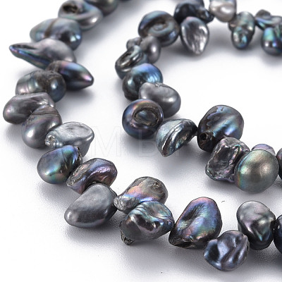 Natural Keshi Pearl Beads Strands PEAR-S021-005B-1