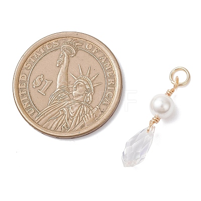 Shell Pearl & Glass Pendants PALLOY-JF04717-1