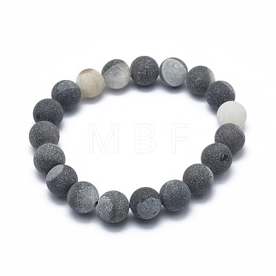 Natural Gemstone Bead Stretch Bracelets BJEW-K212-B-030-1