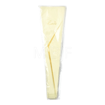 Love Print Transparent PE Cone Flower Sleeves ABAG-FZC0002-001B-1