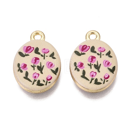 Valentine's Day Printed Alloy Pendants PALLOY-SZC0008-05L-1
