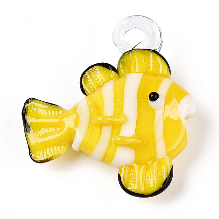 Handmade Lampwork Pendants LAMP-T021-24A-1