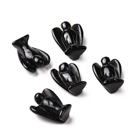 Natural Obsidian Angel Decor Healing Stones G-G864-01A-02-1