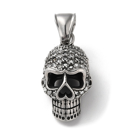 304 Stainless Steel Pendants STAS-D014-09AS-02-1