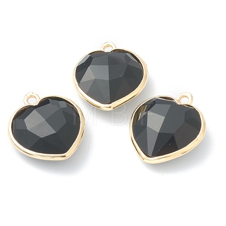 Natural Obsidian Pendants G-B009-03G-E-1