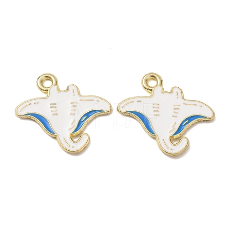Ocean Alloy Enamel Pendants ENAM-B041-01F-1