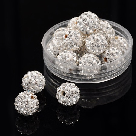 Pave Disco Ball Beads X-RB-A130-10mm-9-1
