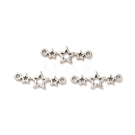 Tibetan Style Alloy Connector Charms X-TIBE-B001-41AS-1
