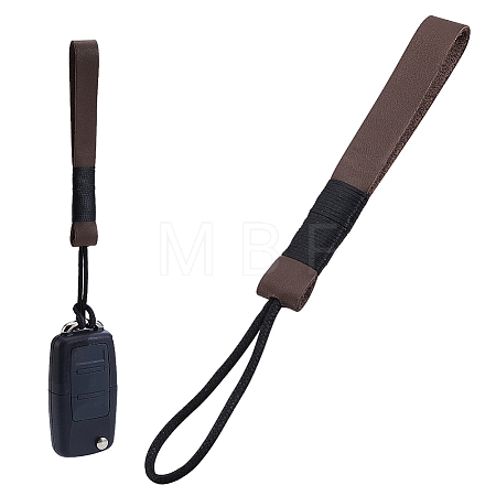 Leather Car Rope Keychain Loop HJEW-WH0039-50-1