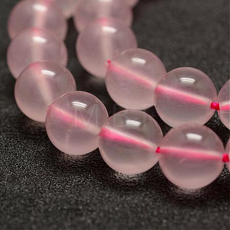 Natural Rose Quartz Beads Strands G-E375-8mm-01-1