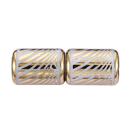 Electroplate Glass Beads EGLA-Q137-01A-N02-1