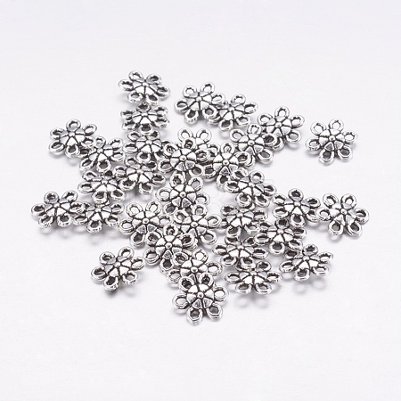 Tibetan Style Alloy Flower Pendants LF1006Y-1