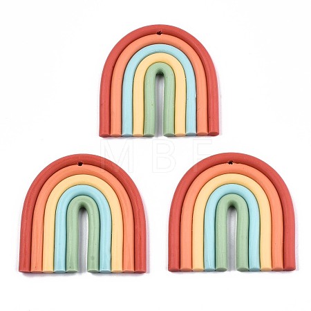 Handmade Polymer Clay Pendants CLAY-N010-006-1