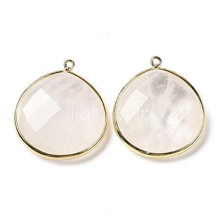Natural Quartz Crystal Pendants G-B009-07G-W-1