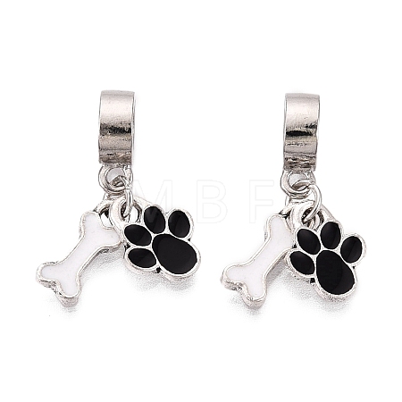 Alloy Enamel European Dangle Charms FIND-Q121-01D-P-1