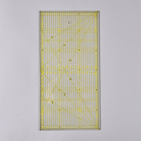 Acrylic Quilters Ruler AJEW-WH0121-41-1