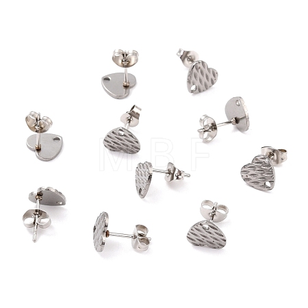 Non-Tarnish 304 Stainless Steel Stud Earring Findings STAS-I183-04A-P-1