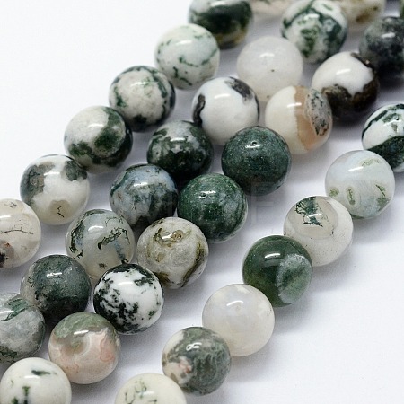 Natural Tree Agate Beads Strands X-G-I199-03-4mm-1