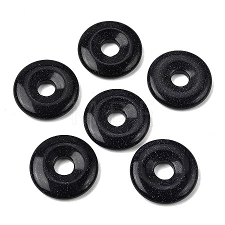 Synthetic Blue Goldstone Pendants G-A320-01A-19-1