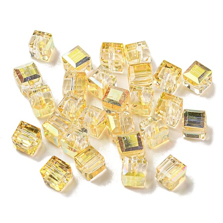 Electroplate Glass Beads EGLA-Z004-04B-04-1