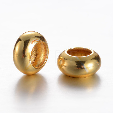 Brass Spacer Beads X-KK-P050-02G-1