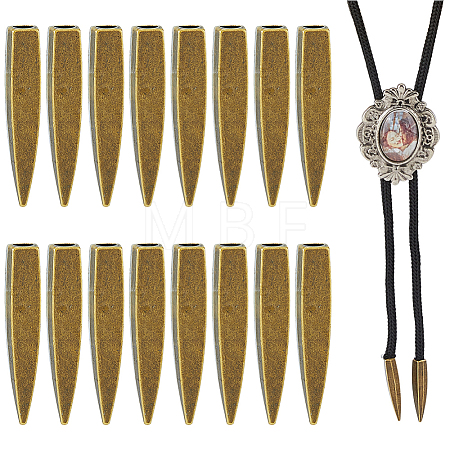 16Pcs Zinc Alloy Cord End FIND-FH0018-03AB-1