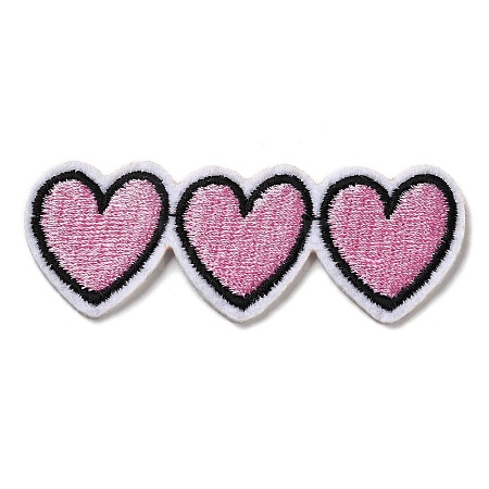 Triple Heart Appliques X-DIY-D080-06-1