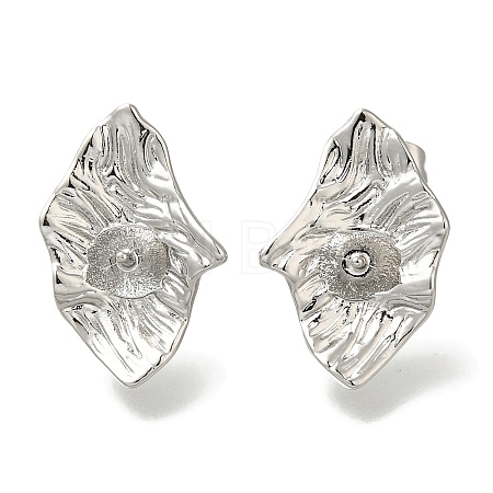 Brass Stud Earring Findings KK-K388-14P-1