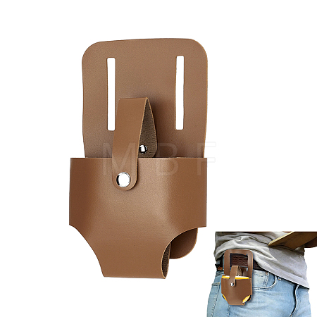PU Leather Tape Measure Holder for Belt TOOL-WH0059-080B-1