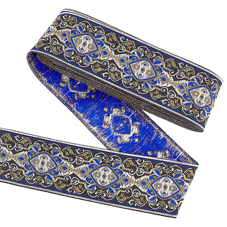 Ethnic Style Embroidery Polyester Ribbons OCOR-WH0070-04C-1