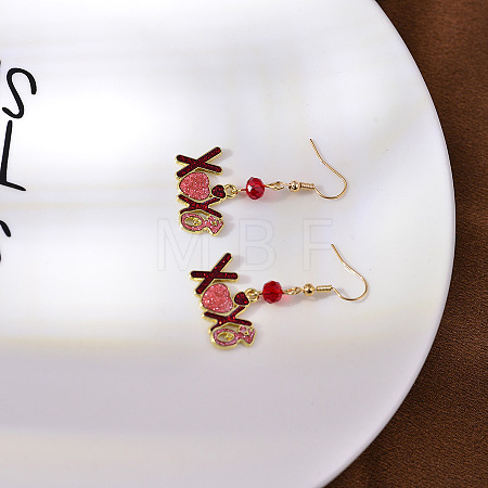Alloy & Enamel Dangle Earrings FS-WG5EC0A-02-1