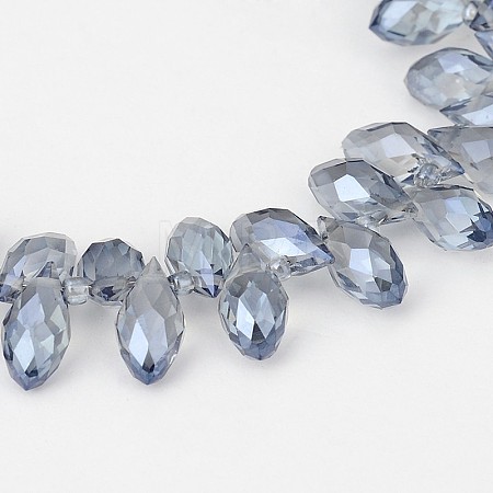 Electroplate Glass Beads Strands EGLA-J068-FR04-1