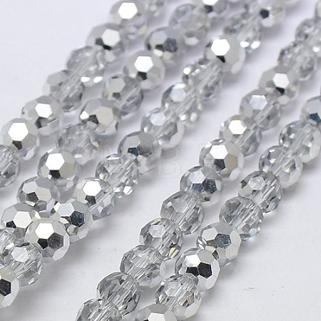 Electroplate Glass Beads Strands EGLA-J042-8mm-H02-1