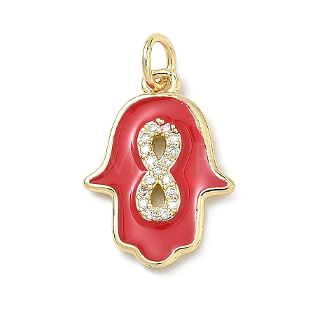 Brass Micro Pave Cubic Zirconia Pendants LS-KK-H255-09G-04-1