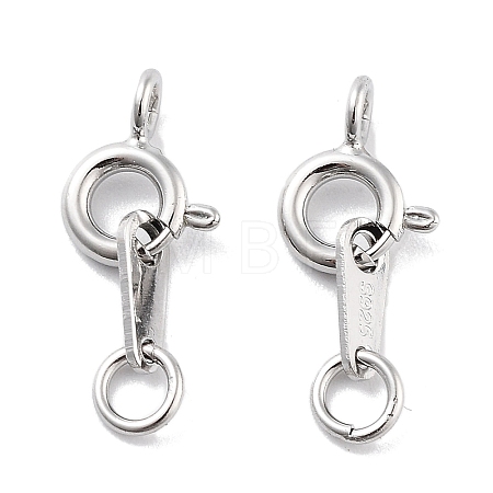 925 Sterling Silver Spring Ring Clasps LS-STER-H111-06P-1