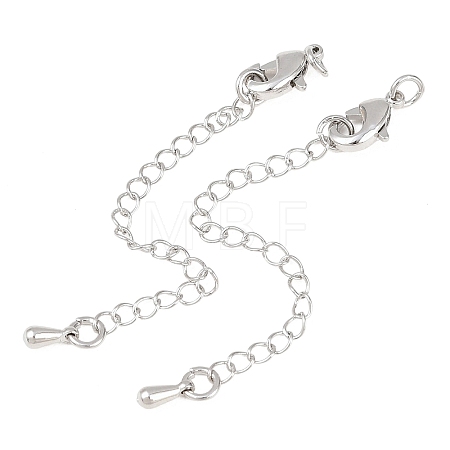 Brass Curb Chain Extender KK-L265-03P-1