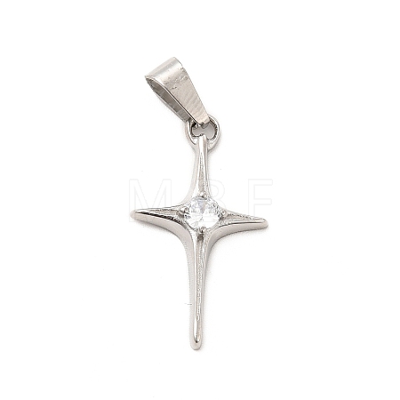 304 Stainless Steel Pendants STAS-K243-29P-1