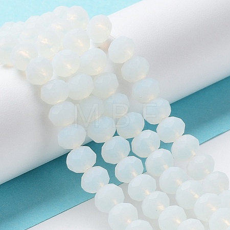 Imitation Jade Solid Color Glass Beads Strands EGLA-A034-J2mm-MD06-1