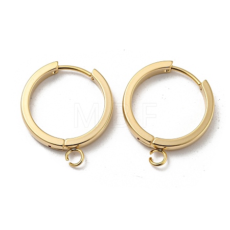 201 Stainless Steel Huggie Hoop Earrings Findings STAS-A167-01P-G-1