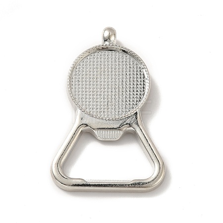 Alloy Pendant Cabochons Settings FIND-I018-01P-1