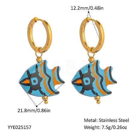 304 Stainless Steel Hoop Earrings ZP5553-4-1