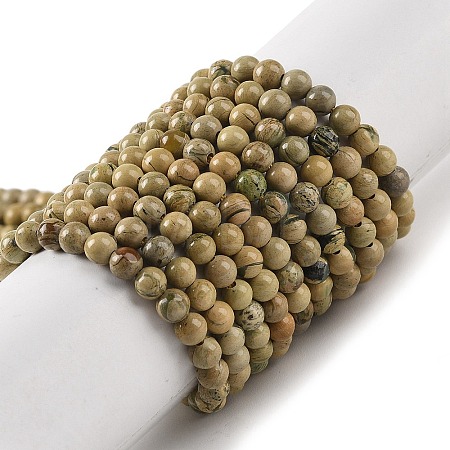 Natural Verdite Stone Beads Strands G-P530-B07-01-1