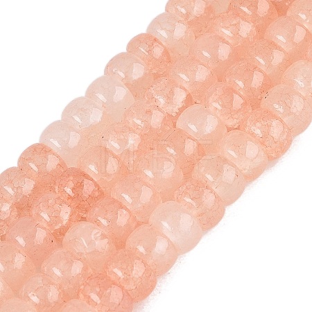 Ombre Effect Dyed Glass Beads Strands GLAA-Q106-05A-A02-1