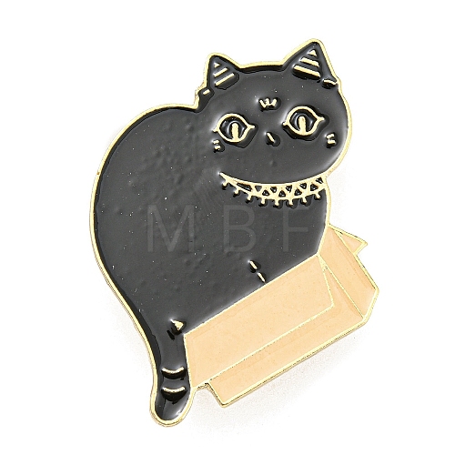 Cat Shape Enamel Pins JEWB-A017-01A-1