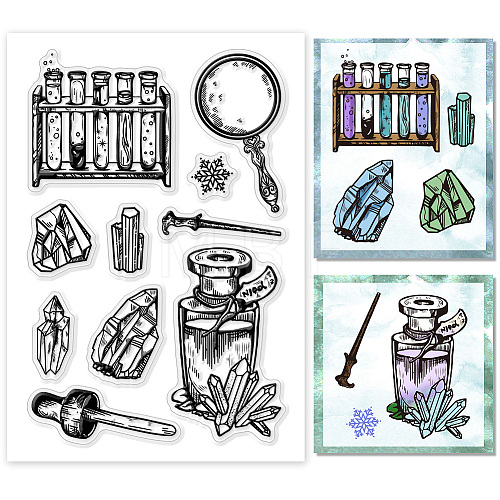 Custom PVC Plastic Clear Stamps DIY-WH0448-0309-1