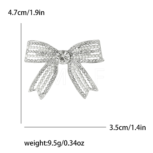 Alloy Rhinestone Brooch for Backpack Clothes PW-WG48F51-02-1