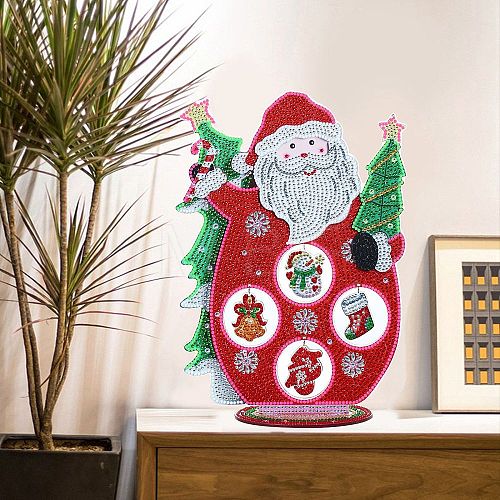 Christmas Theme DIY Display Decoration Diamond Painting Kits DIAM-PW0010-53F-1